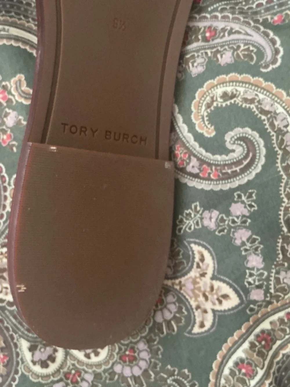 Tory Burch Never Worn New Ivory Slide sandal Size 9 1/2 with dust bag